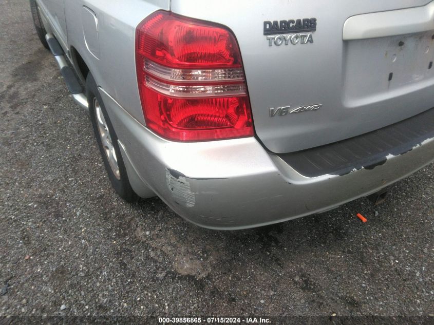 2002 Toyota Highlander Limited V6 VIN: JTEHF21A820089190 Lot: 39856865