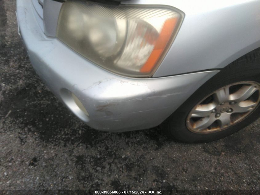 2002 Toyota Highlander Limited V6 VIN: JTEHF21A820089190 Lot: 39856865