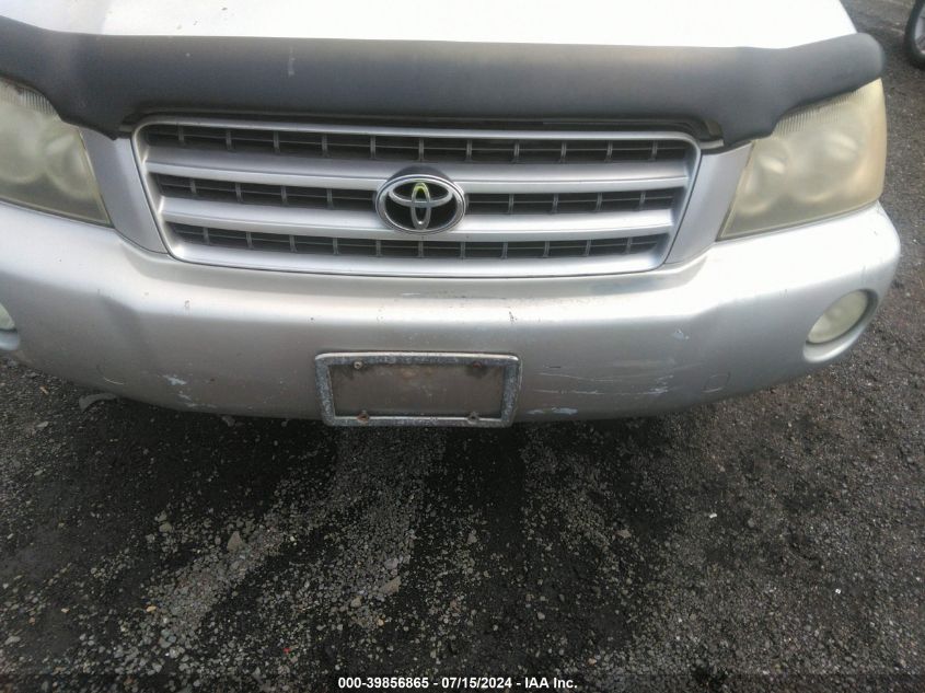 2002 Toyota Highlander Limited V6 VIN: JTEHF21A820089190 Lot: 39856865