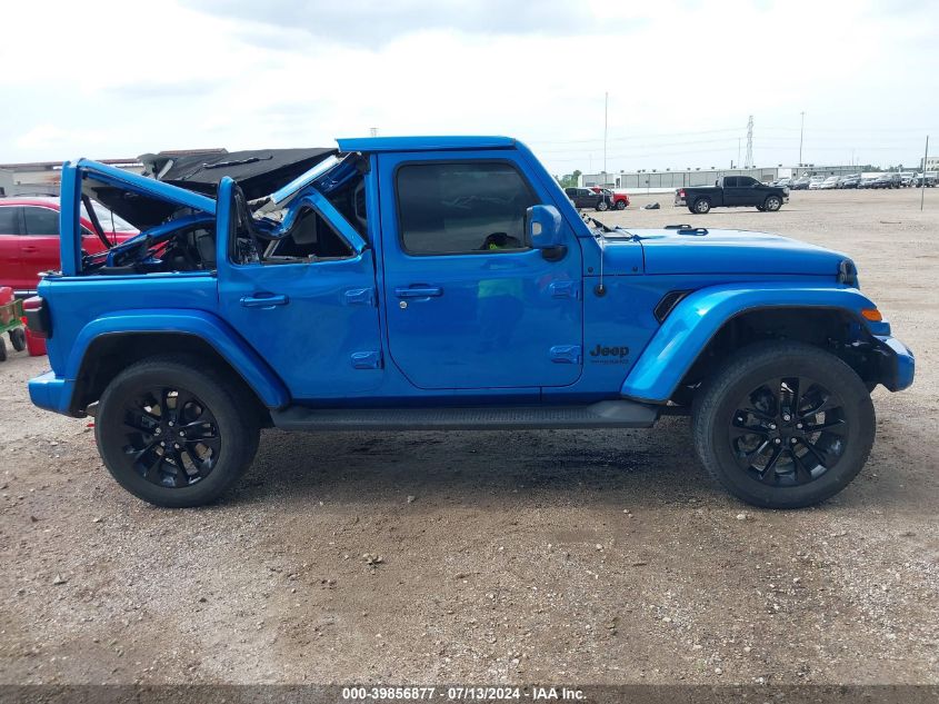 2022 Jeep Wrangler Unlimited High Altitude 4X4 VIN: 1C4HJXEN5NW167603 Lot: 39856877