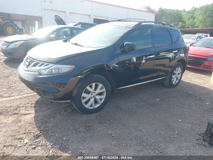 2011 Nissan Murano Sl VIN: JN8AZ1MU0BW055727 Lot: 39856897