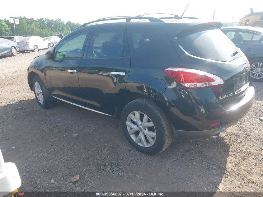 2011 Nissan Murano Sl VIN: JN8AZ1MU0BW055727 Lot: 39856897