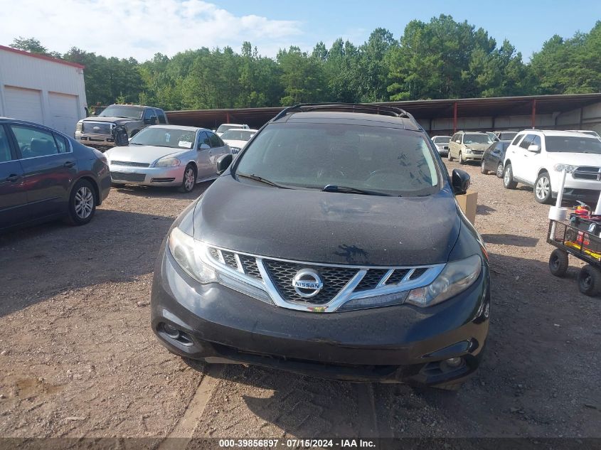 2011 Nissan Murano Sl VIN: JN8AZ1MU0BW055727 Lot: 39856897