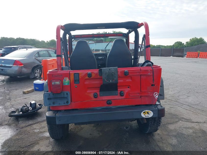 1999 Jeep Wrangler Sport VIN: 1J4FY19S9XP442896 Lot: 39856904