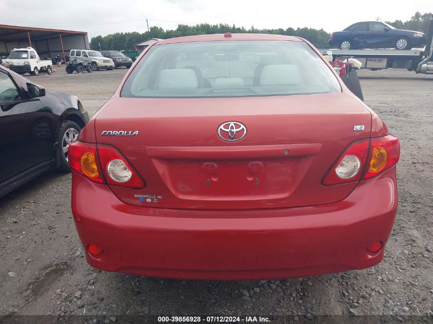 2009 Toyota Corolla Le VIN: JTDBL40E499070726 Lot: 39856928