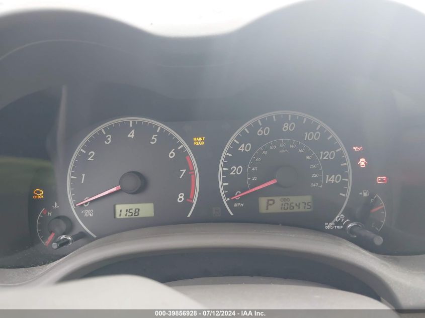 2009 Toyota Corolla Le VIN: JTDBL40E499070726 Lot: 39856928