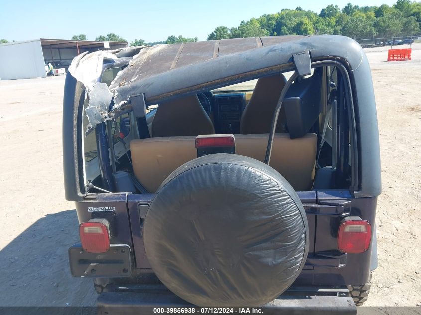 1998 Jeep Wrangler Se VIN: 1J4FY29P2WP793245 Lot: 39856938