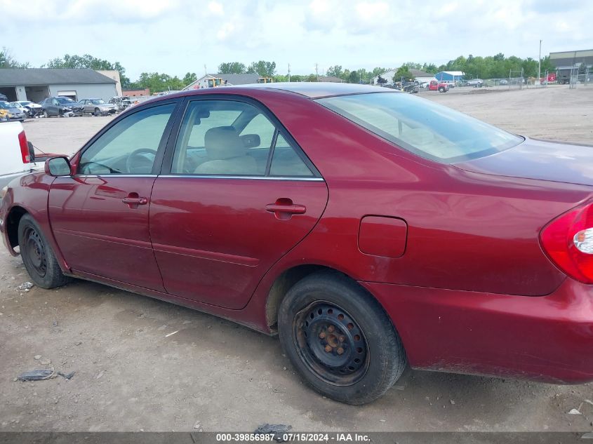 2003 Toyota Camry Le VIN: 4T1BE32K33U259889 Lot: 39856987