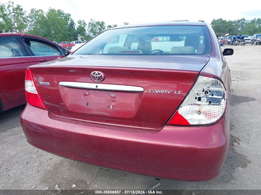 2003 Toyota Camry Le VIN: 4T1BE32K33U259889 Lot: 39856987