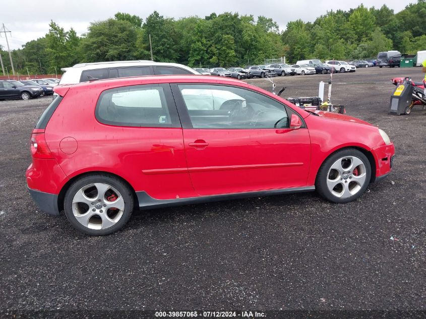 2009 Volkswagen Gti 2-Door VIN: WVWFD71K89W118461 Lot: 39857065