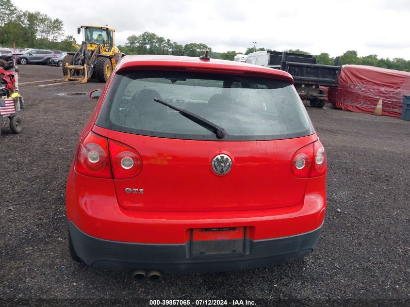 2009 Volkswagen Gti 2-Door VIN: WVWFD71K89W118461 Lot: 39857065