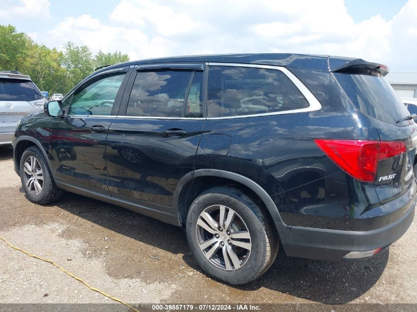 2016 Honda Pilot Ex-L VIN: 5FNYF6H59GB085713 Lot: 39857179