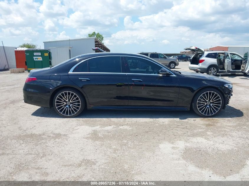 2021 Mercedes-Benz S 580 4Matic VIN: W1K6G7GB9MA061990 Lot: 39857236