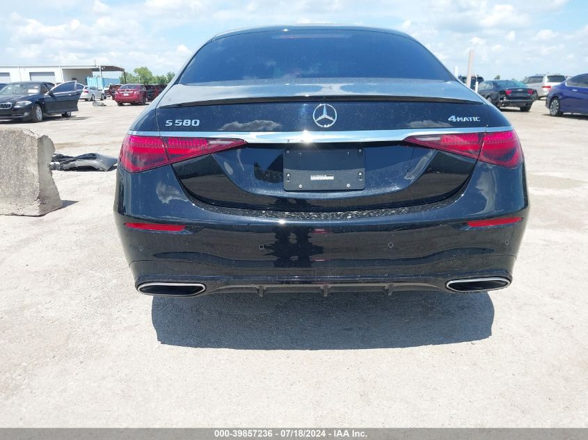 2021 Mercedes-Benz S 580 4Matic VIN: W1K6G7GB9MA061990 Lot: 39857236