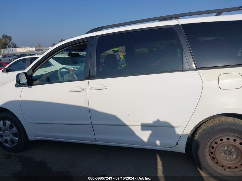 2008 Toyota Sienna Le VIN: 5TDZK23C78S199902 Lot: 39857249