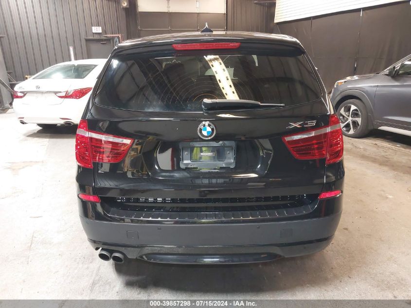 2013 BMW X3 xDrive28I VIN: 5UXWX9C54D0A16176 Lot: 39857298
