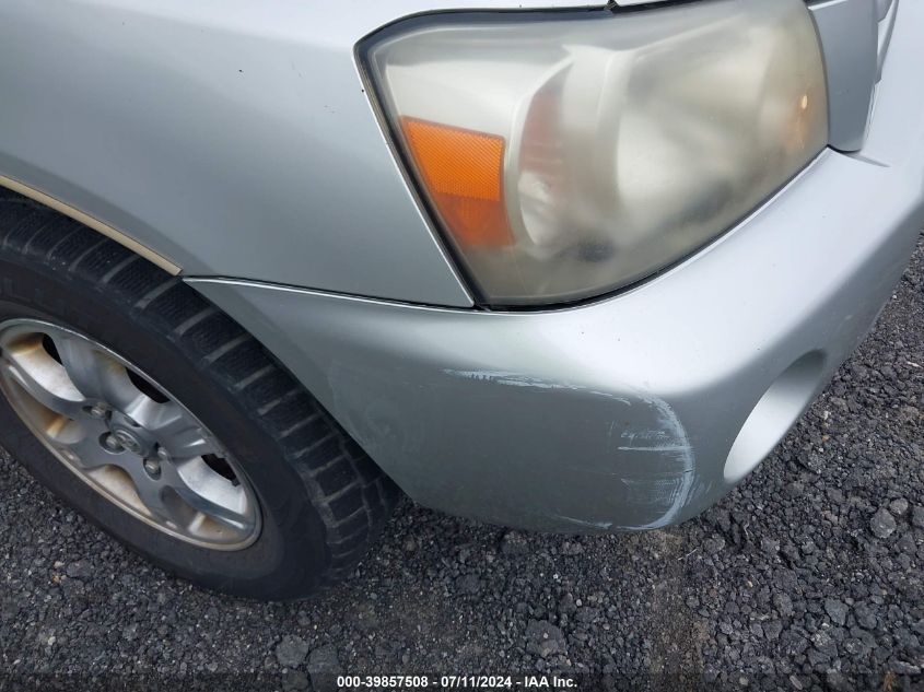 2005 Toyota Highlander V6 VIN: JTEEP21A350093362 Lot: 39857508