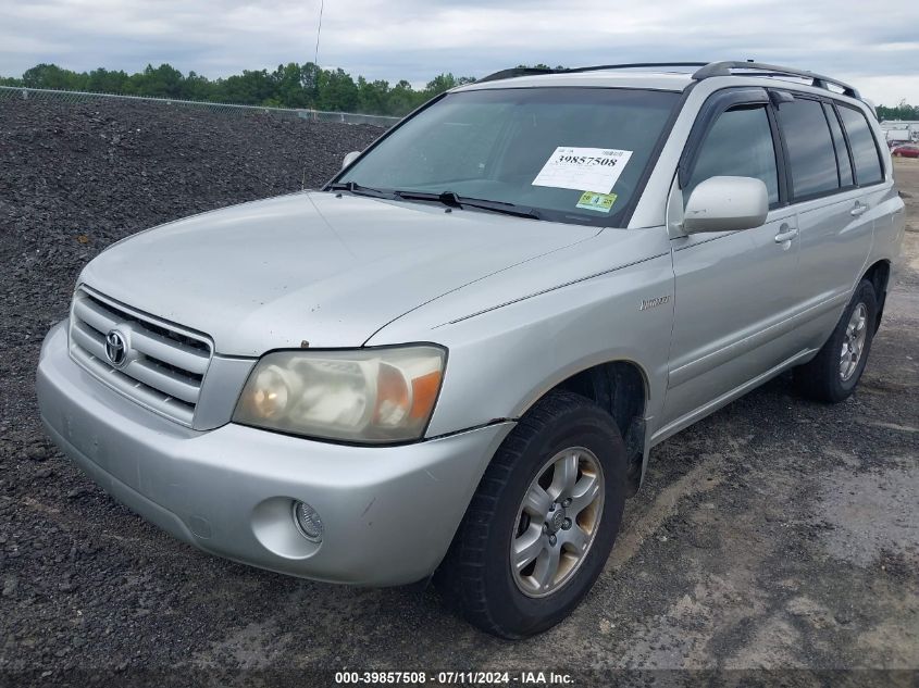 2005 Toyota Highlander V6 VIN: JTEEP21A350093362 Lot: 39857508