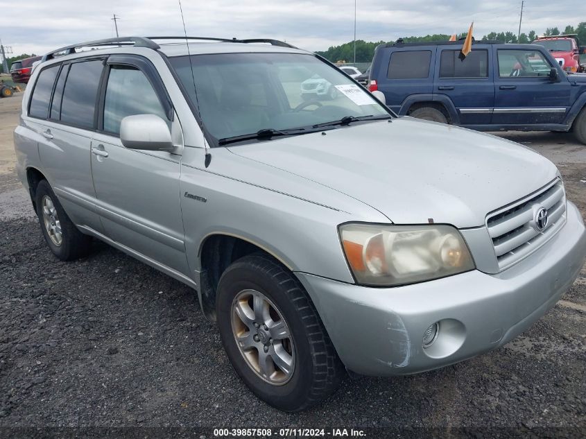 2005 Toyota Highlander V6 VIN: JTEEP21A350093362 Lot: 39857508