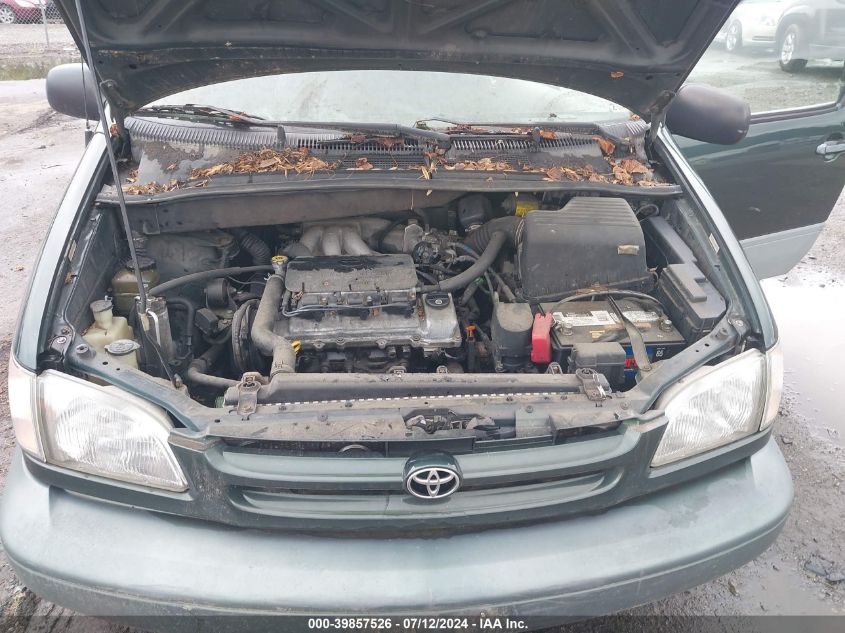 2000 Toyota Sienna Le VIN: 4T3ZF13C0YU261055 Lot: 39857526