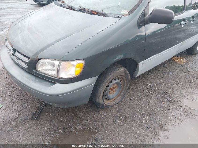 2000 Toyota Sienna Le VIN: 4T3ZF13C0YU261055 Lot: 39857526