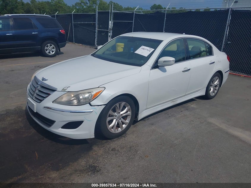 2012 Hyundai Genesis 3.8 VIN: KMHGC4DD8CU179018 Lot: 39857534