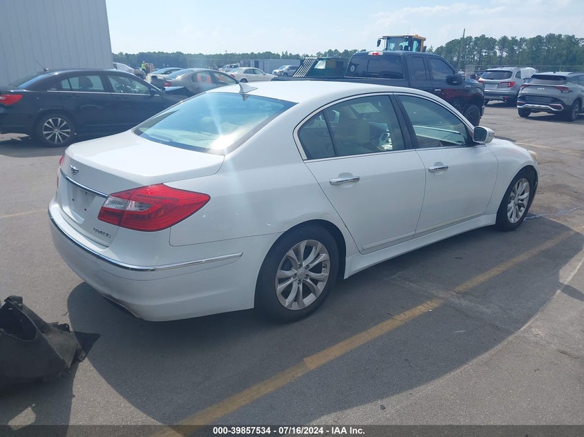 2012 Hyundai Genesis 3.8 VIN: KMHGC4DD8CU179018 Lot: 39857534