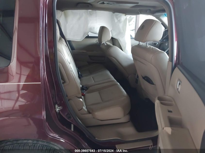 2012 Honda Pilot Touring VIN: 5FNYF4H97CB038682 Lot: 39857543