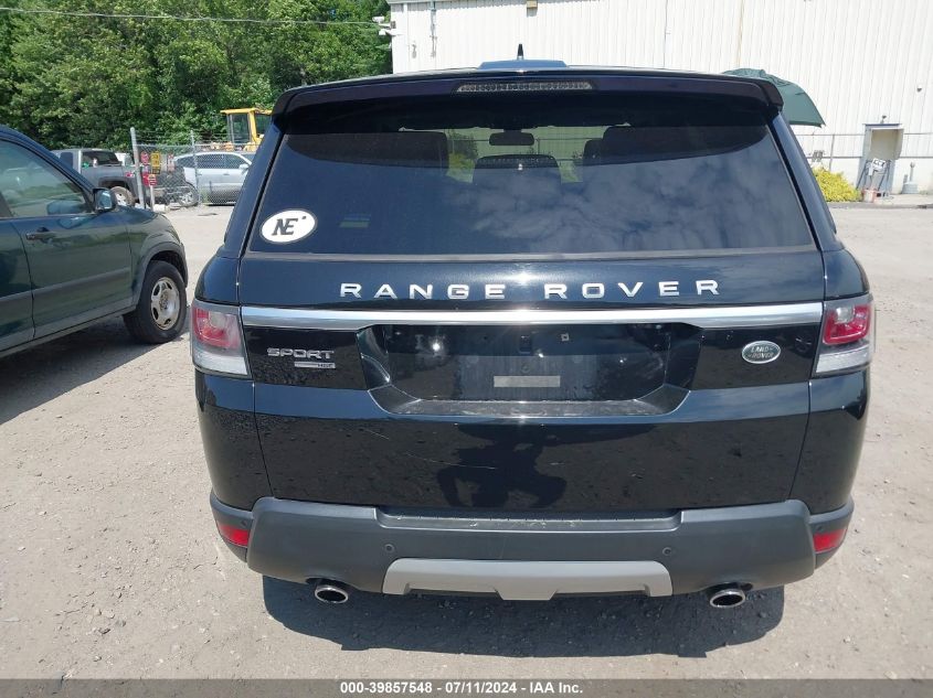 2016 Land Rover Range Rover Sport 3.0L V6 Supercharged Hse VIN: SALWR2VFXGA576443 Lot: 39857548