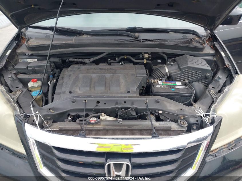 2010 Honda Odyssey Ex-L VIN: 5FNRL3H60AB100448 Lot: 39857574