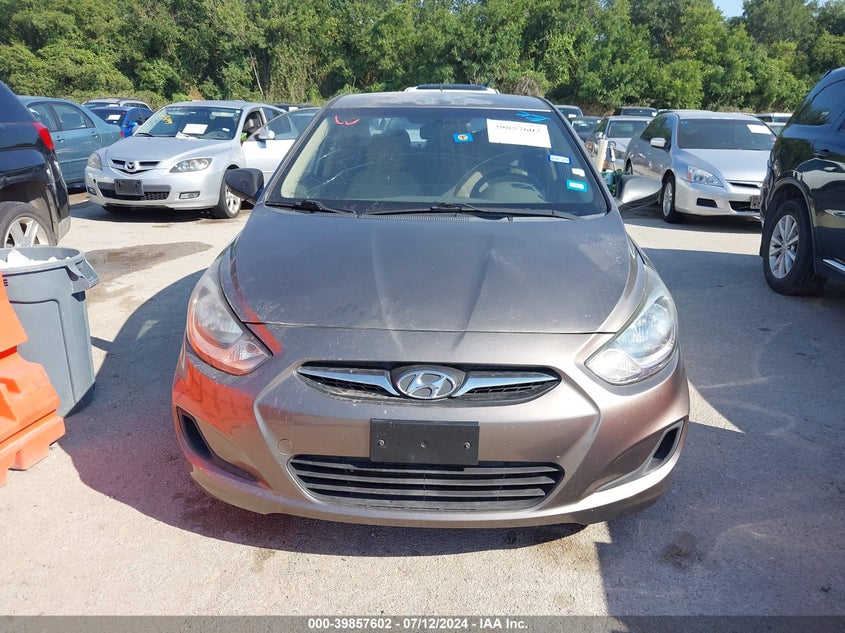 2012 Hyundai Accent Gls VIN: KMHCT4AE9CU141129 Lot: 39857602
