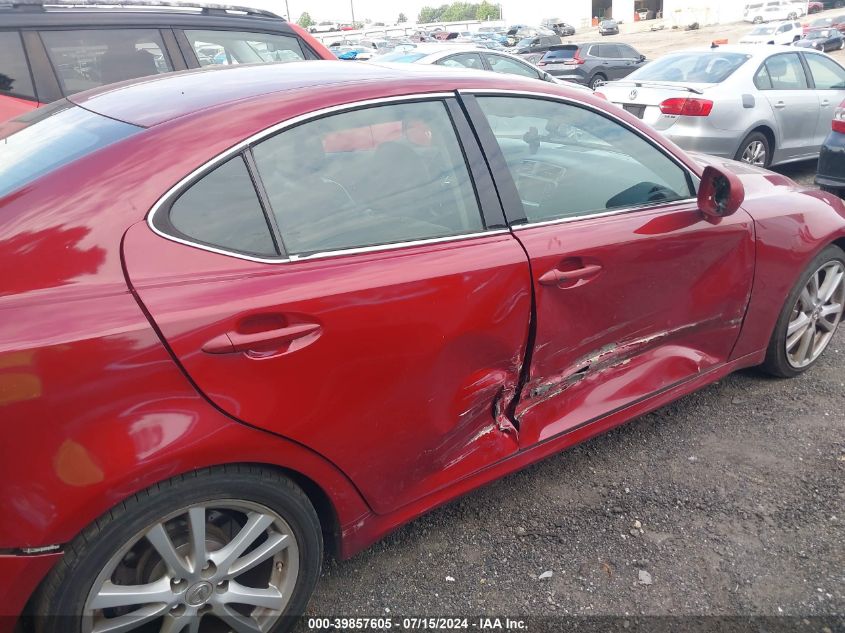 2006 Lexus Is 350 VIN: JTHBE262365001247 Lot: 39857605