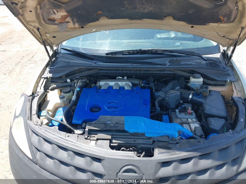 2007 Nissan Murano Sl VIN: JN8AZ08T97W503045 Lot: 39857638