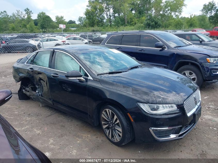 2018 Lincoln Mkz Select VIN: 3LN6L5C92JR623237 Lot: 39857677