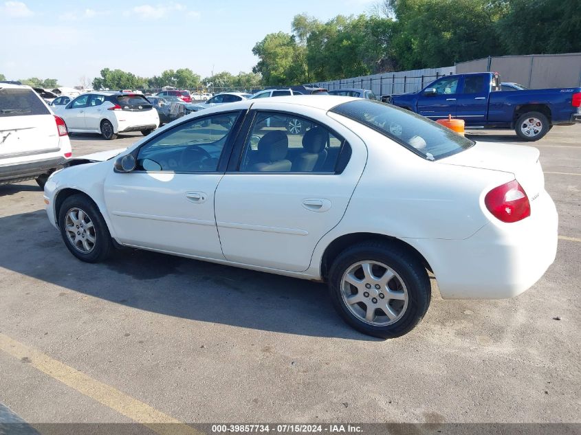 2005 Dodge Neon Sxt VIN: 1B3ES56C45D158647 Lot: 39857734