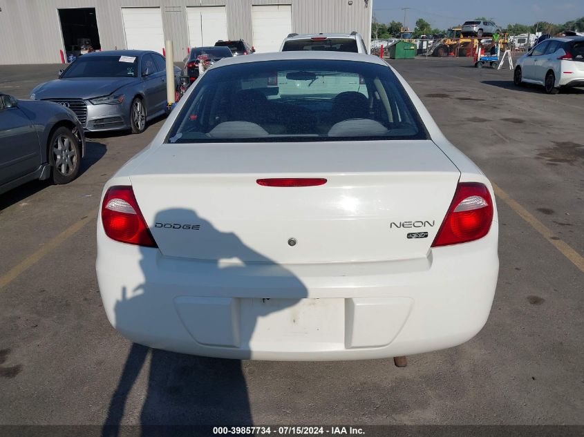 2005 Dodge Neon Sxt VIN: 1B3ES56C45D158647 Lot: 39857734