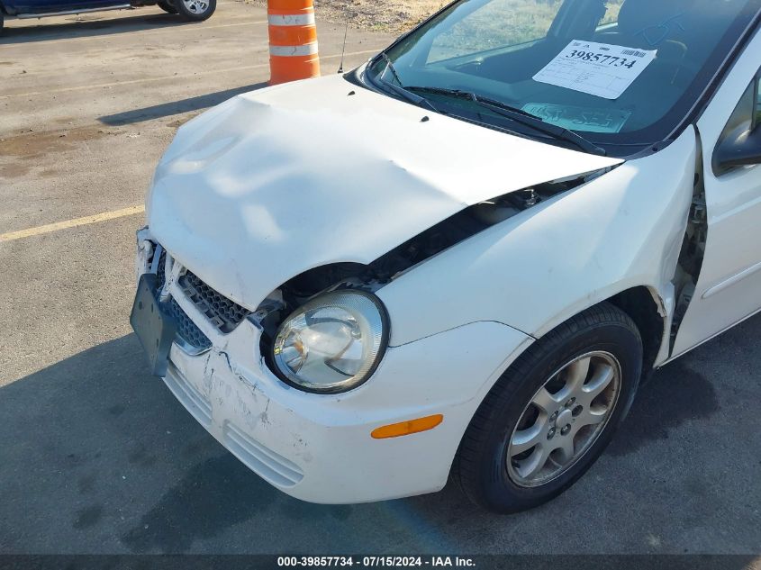 2005 Dodge Neon Sxt VIN: 1B3ES56C45D158647 Lot: 39857734
