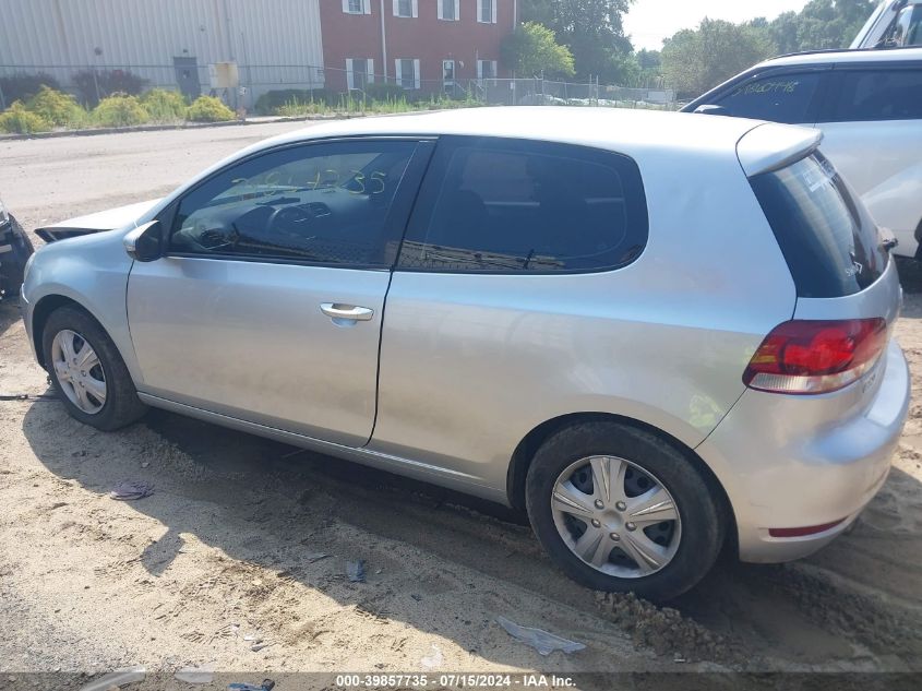 2010 Volkswagen Golf 2-Door VIN: WVWBB7AJXAW256681 Lot: 39857735