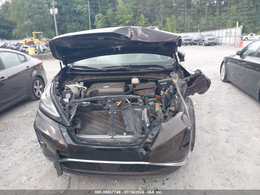 2021 Nissan Murano Sl VIN: 5N1AZ2CJ4MC101827 Lot: 39857749