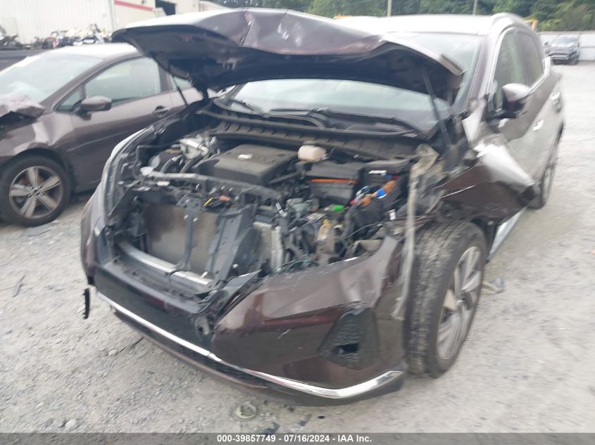 2021 Nissan Murano Sl VIN: 5N1AZ2CJ4MC101827 Lot: 39857749