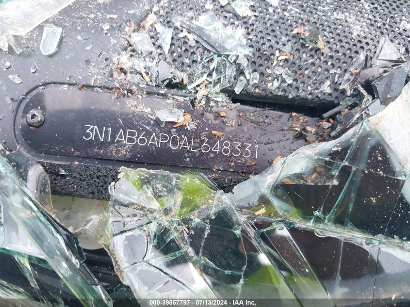 2010 Nissan Sentra 2.0S VIN: 3N1AB6AP0AL648331 Lot: 39857797