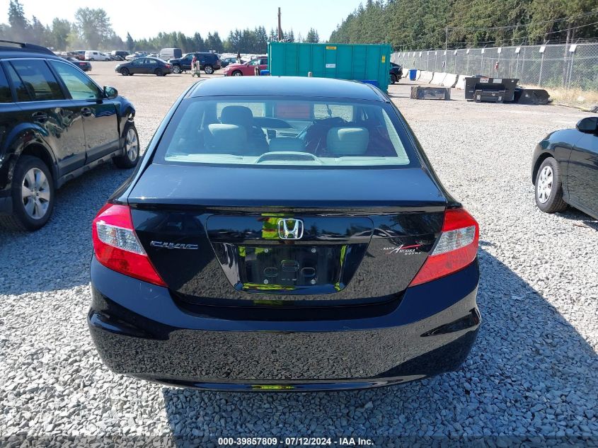 2012 Honda Civic Lx VIN: 19XFB2F59CE077657 Lot: 39857809