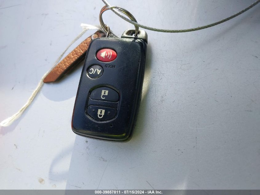 2010 Toyota Prius Iv VIN: JTDKN3DU2A0038744 Lot: 39857811