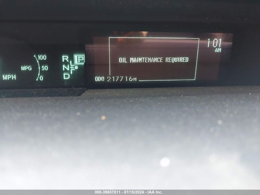 2010 Toyota Prius Iv VIN: JTDKN3DU2A0038744 Lot: 39857811