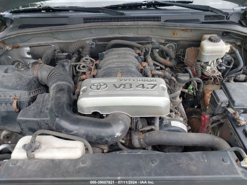 2005 Toyota 4Runner Sr5 Sport V8 VIN: JTEBT14R650047860 Lot: 39857821