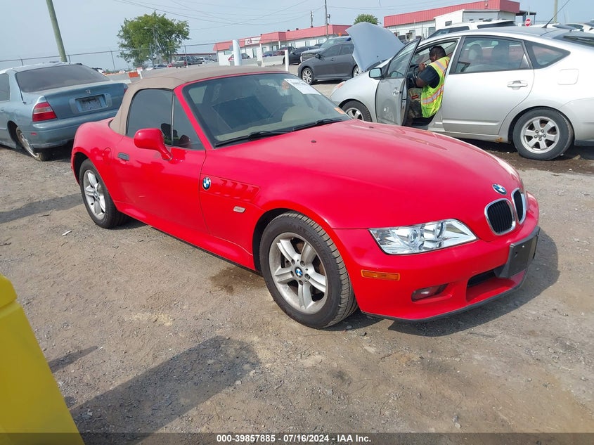 2001 BMW Z3 2.5I VIN: WBACN33441LM02180 Lot: 39857885