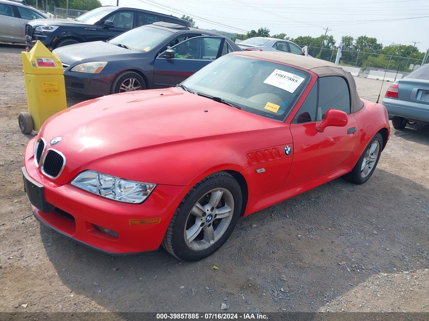 2001 BMW Z3 2.5I VIN: WBACN33441LM02180 Lot: 39857885