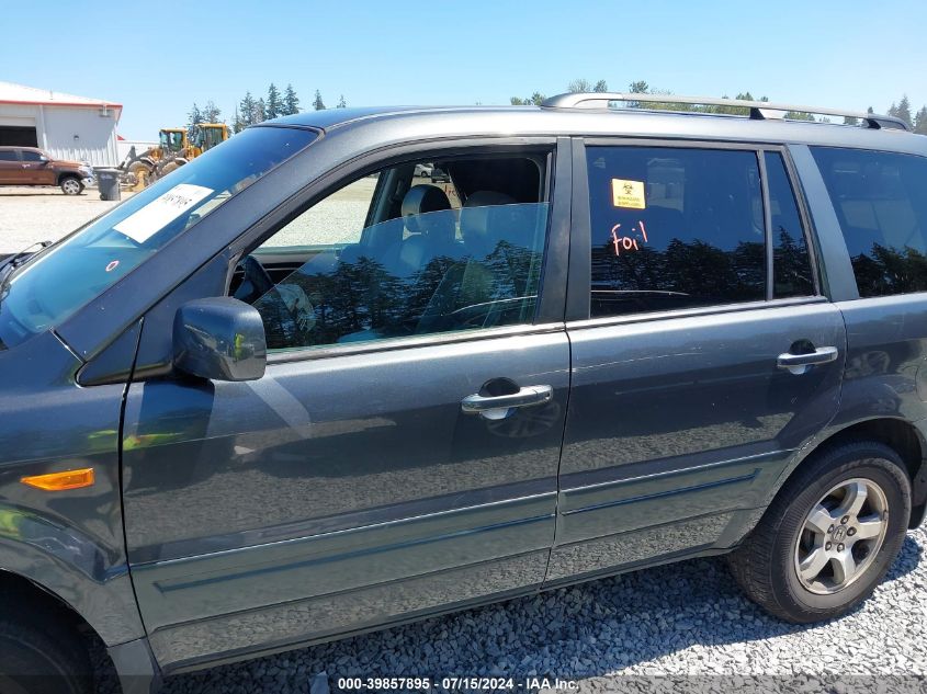 2006 Honda Pilot Ex-L VIN: 2HKYF18666H536351 Lot: 39857895