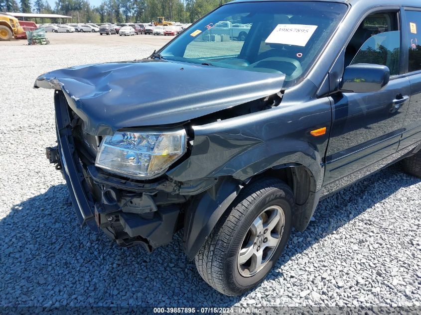 2006 Honda Pilot Ex-L VIN: 2HKYF18666H536351 Lot: 39857895