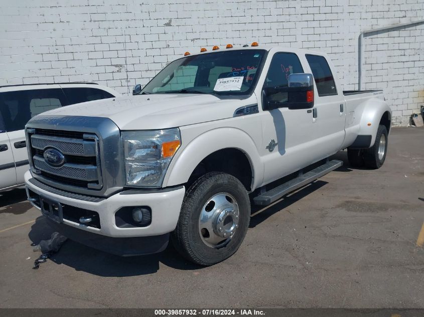 2014 Ford F-350 Lariat VIN: 1FT8W3DT4EEB07327 Lot: 39857932